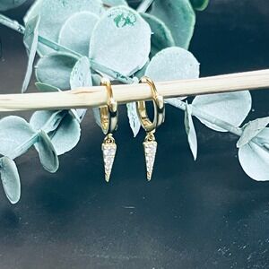 Celestial Starlight Huggie Hoop Earrings | 14k Gold Plated | Boho Witchy Goddess